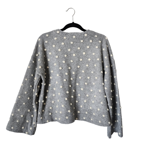 MADEWELL Texture & Thread Boxy Bobble Cardigan in grey size M - Picture 2 of 7